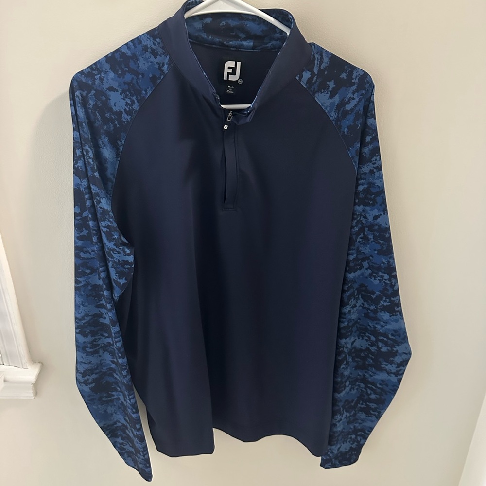 FootJoy Navy and Blue Camouflage Shirt